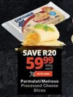 Parmalat/Melrose Processed Cheese Slices