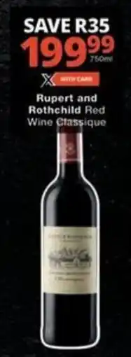 Rupert and Rothchild Red Wine Classique