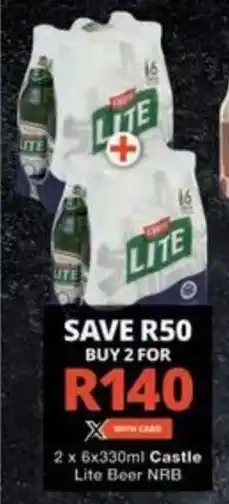 Checkers Hyper Castle Lite Beer NRB offer