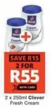Checkers Hyper Clover Fresh Cream offer