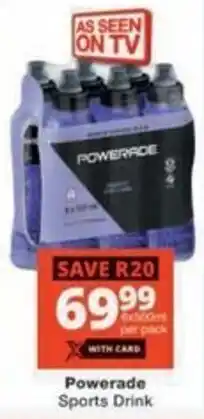 Checkers Hyper Powerade Sports Drink offer