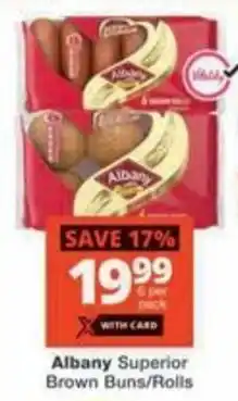 Checkers Hyper Albany Superior Brown Buns/Rolls offer