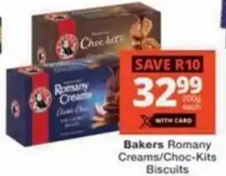 Bakers Romany Creams/Choc-Kits Biscuits