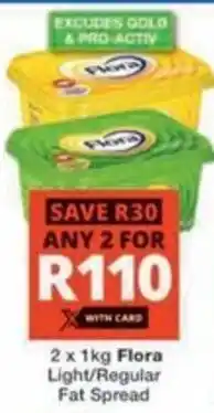 Checkers Hyper Flora Light/Regular Fat Spread offer