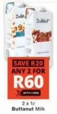 Checkers Hyper Buttanut Milk offer