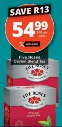 Checkers Hyper Five Roses Ceylon Blend Tea offer