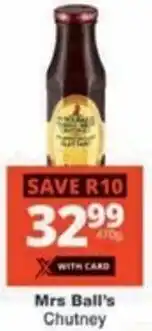 Checkers Hyper Mrs Ball's Chutney offer