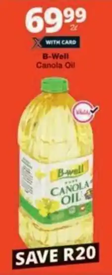 Checkers Hyper B-Well Canola Oil offer