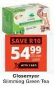 Checkers Hyper Closemyer Slimming Green Tea offer