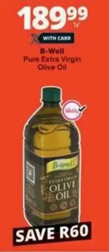 Checkers Hyper B-Well Pure Extra Virgin Olive Oil offer