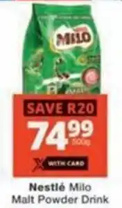 Checkers Hyper Nestlé Milo Malt Powder Drink offer