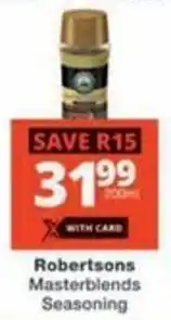 Checkers Hyper Robertsons Masterblends Seasoning offer