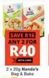 Checkers Hyper Nando's Bag & Bake offer