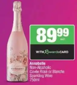 Spar Tops Annabelle Non-Alcoholic Cuvée Rosé or Blanche Sparkling Wine offer