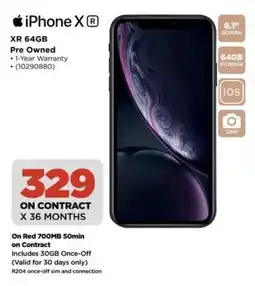 iPhone XR 64GB Pre Owned