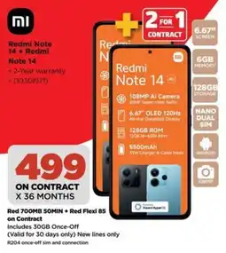 HiFi Corp Redmi Note 14+ Redmi Note 14 offer