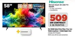 HiFi Corp Hisense 58-inch Smart 4K UHD TV-58A6N offer