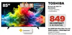 HiFi Corp TOSHIBA 85-inch 4K UHD TV- 85C350NN offer