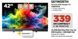HiFi Corp SKYWORTH 42-inch FHD Google TV- 42E6500G offer