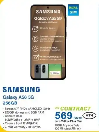 Incredible Connection SAMSUNG Galaxy A56 5G 256GB offer