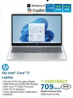 Incredible Connection HP 15s Intel Core i7 Laptop offer