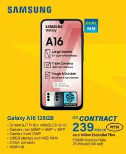 Incredible Connection SAMSUNG Galaxy A16 128GB offer