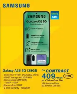 Incredible Connection SAMSUNG Galaxy A36 5G 128GB offer