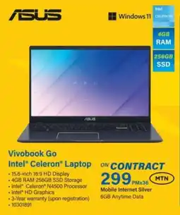 Incredible Connection ASUS Vivobook Go Intel Celeron Laptop offer