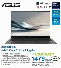 Incredible Connection ASUS Zenbook S Intel Core Ultra 7 Laptop offer
