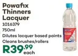 Timbercity Powafix Thinners Lacquer offer