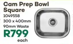 Cam Prep Bowl Square