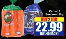 Three Star Cash and Carry Carrot/ Beetroot offer