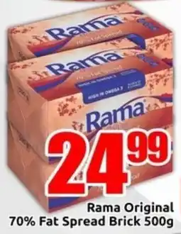 Three Star Cash and Carry Rama Original 70% Fat Spread Brick offer