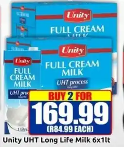 Three Star Cash and Carry Unity UHT Long Life Milk offer