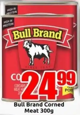 Three Star Cash and Carry Bull Brand Corned Meat offer