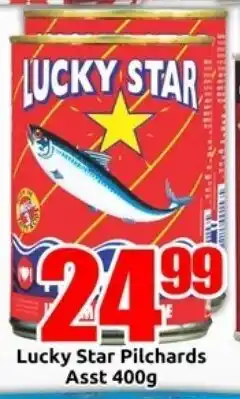 Three Star Cash and Carry Lucky Star Pilchards Asst offer