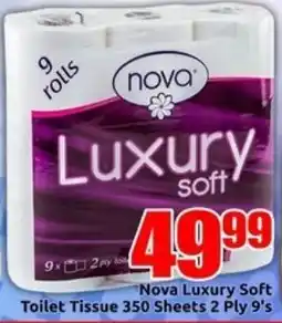 Three Star Cash and Carry Nova Luxury Soft Toilet Tissue 350 Sheets 2 Ply offer