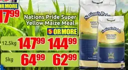 Three Star Cash and Carry Nation's Pride Yellow Maize Meal offer