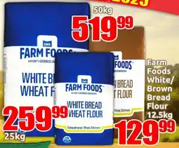 Three Star Cash and Carry Farm Foods White/ Brown Bread Flour offer