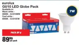 Mica Eurolux GU10 LED Globe Pack offer