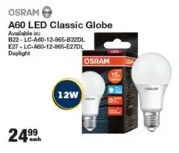 Mica OSRAM A60 LED Classic Globe offer