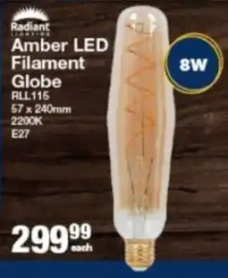 Mica Radiant Amber LED Filament Globe offer