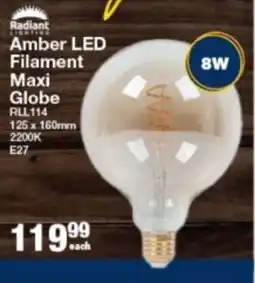 Mica Radiant Amber LED Filament Maxi Globe offer