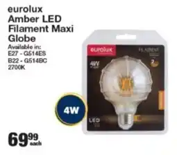 Mica Eurolux Amber LED Filament Maxi Globe offer
