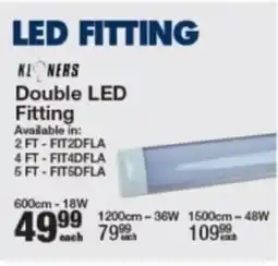 Mica KLONERS Double LED Fitting offer