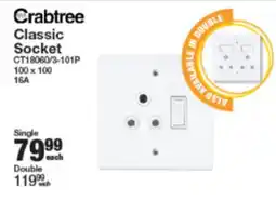 Mica Crabtree Classic Socket offer
