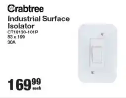 Mica Crabtree Industrial Surface Isolator offer
