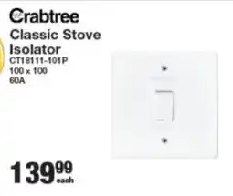 Mica Crabtree Classic Stove Isolator offer