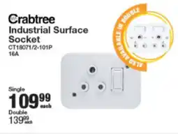 Mica Crabtree Industrial Surface Socket offer