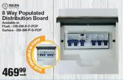 Mica RIKEN 8 Way Populated Distribution Board offer